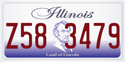IL license plate Z583479