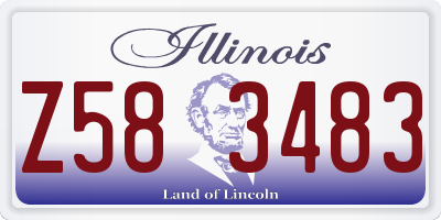 IL license plate Z583483