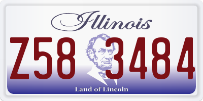 IL license plate Z583484