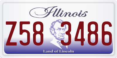 IL license plate Z583486