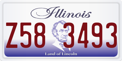 IL license plate Z583493