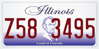 IL license plate Z583495