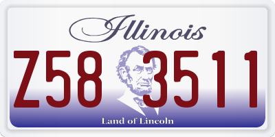 IL license plate Z583511