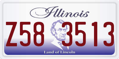 IL license plate Z583513