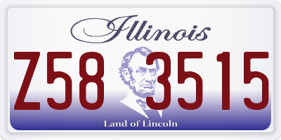 IL license plate Z583515
