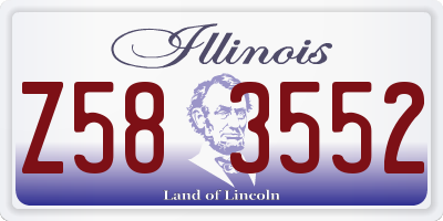 IL license plate Z583552