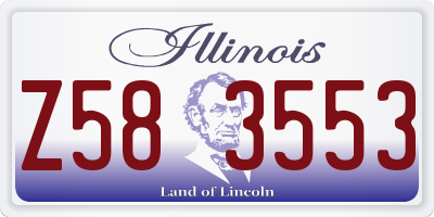 IL license plate Z583553