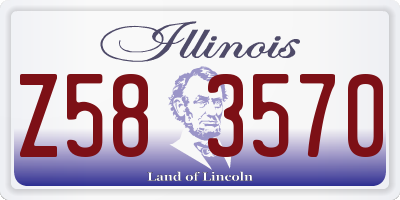 IL license plate Z583570