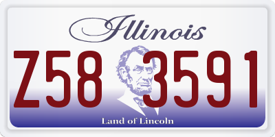 IL license plate Z583591