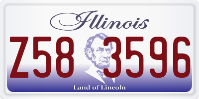 IL license plate Z583596