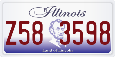 IL license plate Z583598