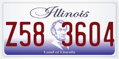IL license plate Z583604