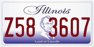 IL license plate Z583607