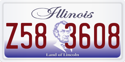 IL license plate Z583608