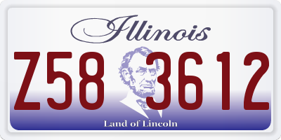 IL license plate Z583612