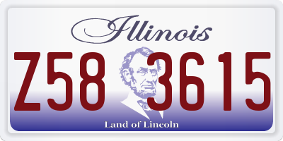 IL license plate Z583615