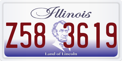 IL license plate Z583619
