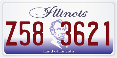 IL license plate Z583621