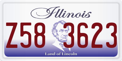 IL license plate Z583623