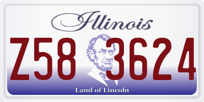 IL license plate Z583624