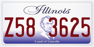 IL license plate Z583625