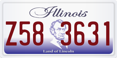 IL license plate Z583631