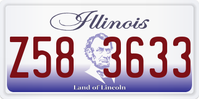 IL license plate Z583633
