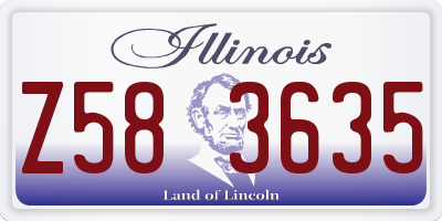 IL license plate Z583635