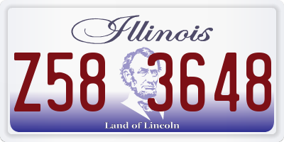 IL license plate Z583648