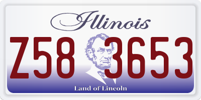 IL license plate Z583653