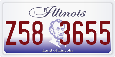 IL license plate Z583655