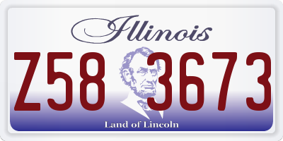 IL license plate Z583673