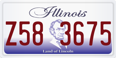 IL license plate Z583675