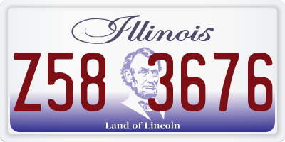 IL license plate Z583676