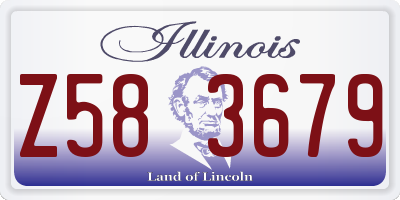 IL license plate Z583679