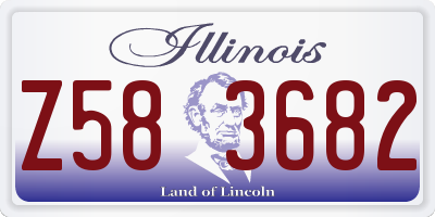 IL license plate Z583682