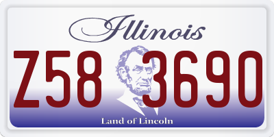 IL license plate Z583690
