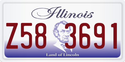 IL license plate Z583691