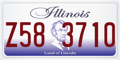 IL license plate Z583710