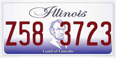 IL license plate Z583723