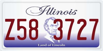 IL license plate Z583727
