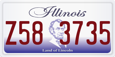 IL license plate Z583735