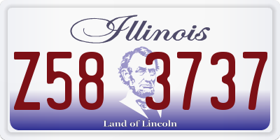 IL license plate Z583737