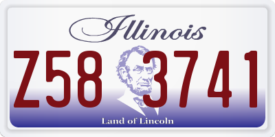 IL license plate Z583741