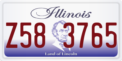 IL license plate Z583765