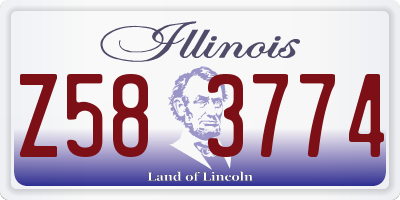 IL license plate Z583774