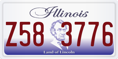 IL license plate Z583776