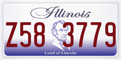 IL license plate Z583779
