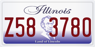 IL license plate Z583780