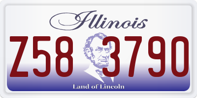 IL license plate Z583790